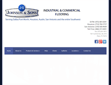 Tablet Screenshot of johnsonandsons.net